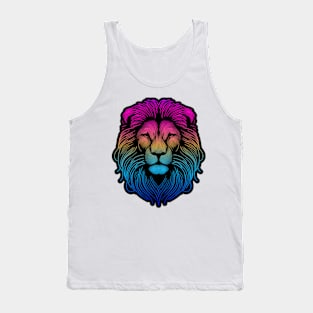 Lion Sketch RGB Tank Top